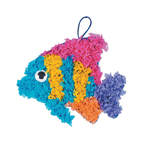 Crinkle Tissue Tropical Fish Craft Kit - Makes 12 - Crafts for Kids and Fun Home Activities