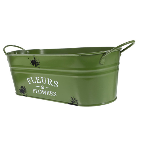 IWOWHERO Vintage Flowerpot Flower Tin Buckets Galvanized Bucket Planter Metal Pail Flower Pot Metal Plant Pot Galvanized Raised Garden Bed Beverage Tub Rustic Planters Iron Office Drum Oval IWOWHERO Vintage Flowerpot Flower Tin Buckets Galvanized Bucket Planter Metal Pail Flower Pot Metal Plant Pot Galvanized Raised Garden Bed Beverage Tub Rustic Planters Iron Office Drum Oval