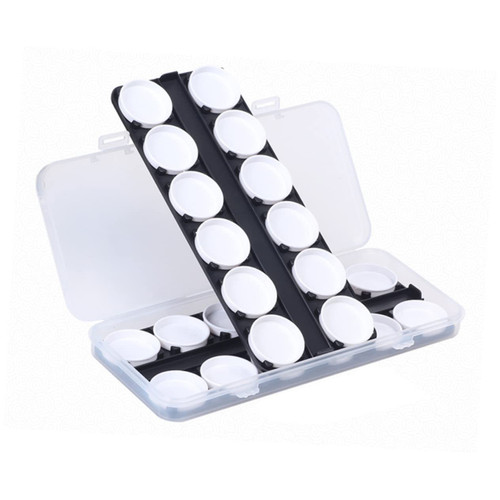 TEHAUX 24 Color Mixing Box Pigment Mixing Tray Paint Mixing Tray Painting Palette Color Palette Art Paint Watercolor Paint Palettes Nail Watercolor Gouache