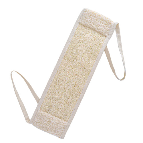 Natural Loofah Back Scrubber | Exfoliating Loofah with Long Handle for Shower and Body Scrubbing | Deep Cleaning for Back, Double-Sided