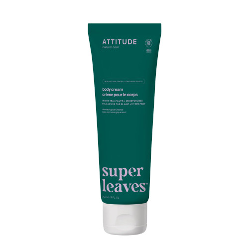 ATTITUDE Body Cream, EWG Verified, Dermatologically Tested, Plant and Mineral-Based, Vegan Beauty Products, Soothing, White Tea Leaves, 8 Fl Oz ATTITUDE Body Cream, EWG Verified, Dermatologically Tested, Plant and Mineral-Based, Vegan Beauty Products, Soothing, White Tea Leaves, 8 Fl Oz