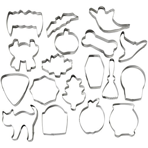 Wilton 2308-2014 Halloween Metal Cookie Cutter Tub