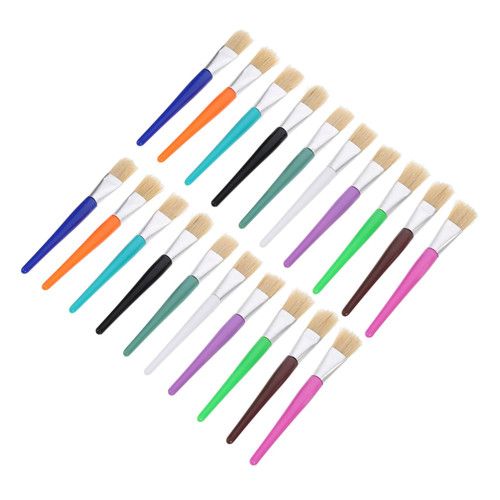 STAHAD 20pcs Children's Graffiti Brush Paintbrush Holder Children Paint Brush Natural Hair Brush Tools for Toddlers Kids Paint Brushes Tool Washable Drawing Tool Plastic Rod Student STAHAD 20pcs Children's Graffiti Brush Paintbrush Holder Children Paint Brush Natural Hair Brush Tools for Toddlers Kids Paint Brushes Tool Washable Drawing Tool Plastic Rod Student