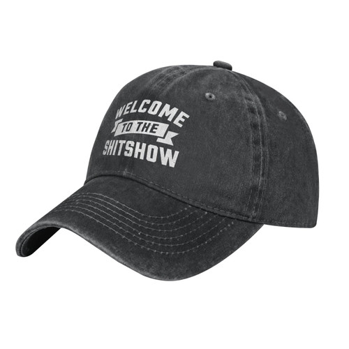 Welcome to The Shitshow Cowboy hat Baseball Cap Women Sun Hat Men Dad Hat Trucker hat Black