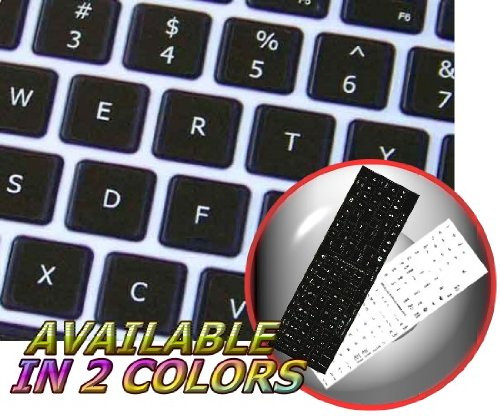 4Keyboard MAC English Keyboard Stickers ON Black Background for Desktop