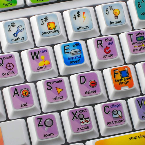 AUTODESK Flame New Keyboard Stickers Shortcuts