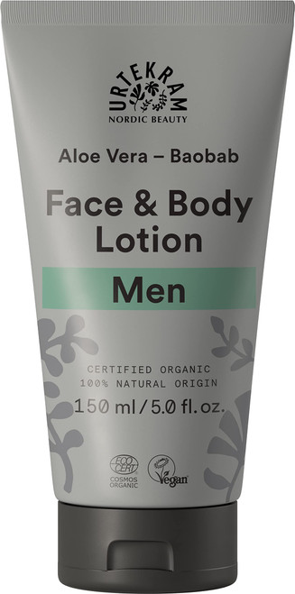 Urtekram Organic Aloe Vera & Baobab Men Face & Body Lotion 150ml Urtekram Organic Aloe Vera & Baobab Men Face & Body Lotion 150ml