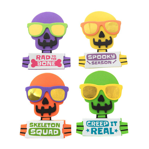 Cool Skeleton Magnet Craft Kit - Craft Kits - 12 Pieces