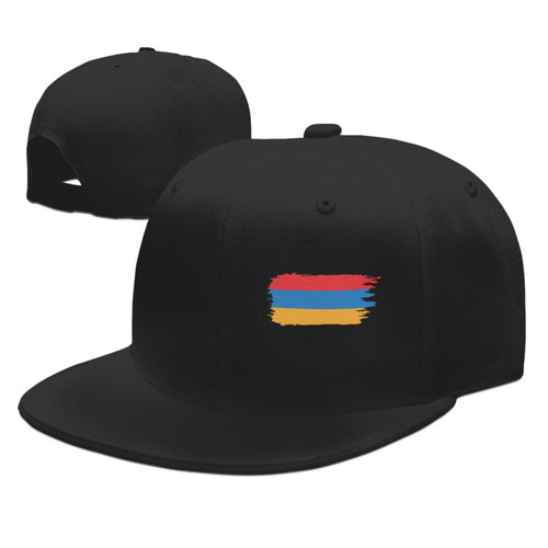 wikjxiz Armenian Flag Hats for Men Black Hat Flat Bill Mens Sun Hats Classic Baseball Cap