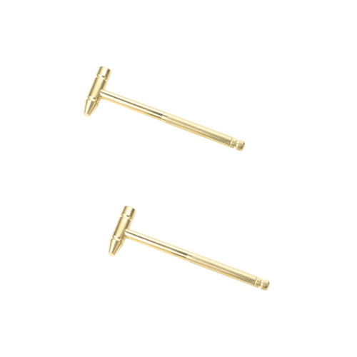 Angoily 2pcs Multifunctional Small Hammer Copper Hammer Small Screwdriver Hammer with Tools inside Chasing Hammer for Jewelry Making Jewels Jewellery Hammer Screwdriver Miss Clock Tool Kit