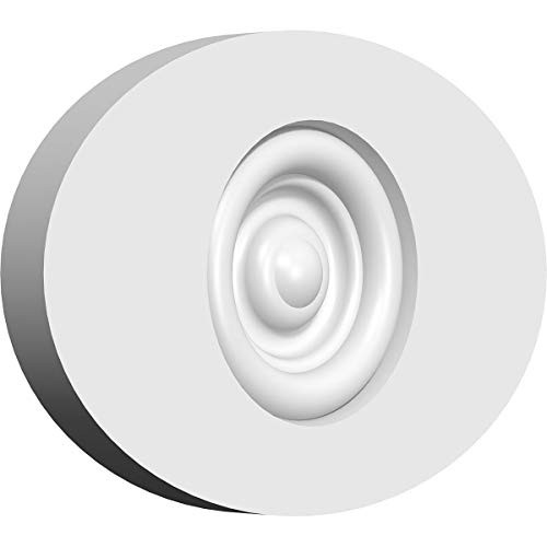 Ekena Millwork ROSP060X020X050DAL02-CASE-2 Rosette, 6"W x 2"H x 1/2"P, White