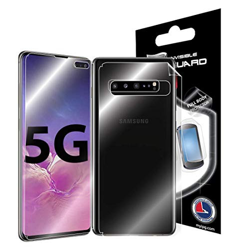 IPG for Samsung Galaxy S10 5G Full Body Protector Invisible Touch Screen Sensitive Ultra HD Clear Film Anti Scratch Skin Guard - Smooth/Self-Healing/Bubble -Free Screen & Back