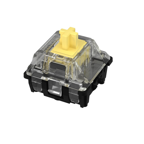 36PCS Gateron Yellow Ks-15 RGB Optical Switches for All Optical Switches Mechanical Keyboard SK61 SK64 (Optical Yellow)