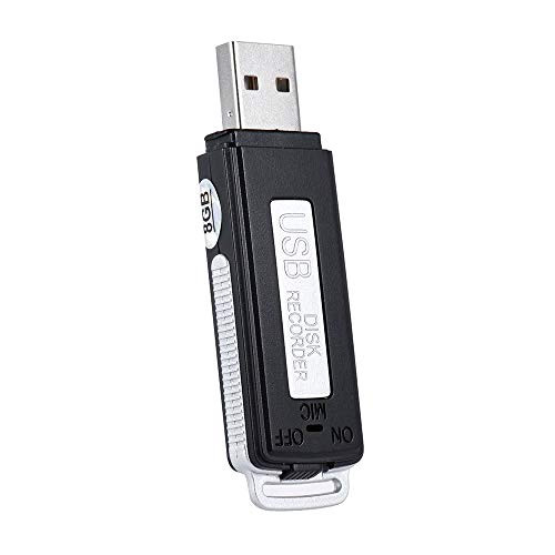 EFBENE Digital Voice Recorder, 8GB USB Disk USB Flash Drive Rechargeable Audio Voice Recorder