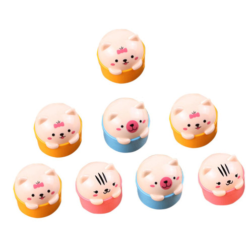 Tofficu 12pcs Mini Pencil Sharpener Handheld Pencil Sharpener Kids Stationery Pen Sharpener Child Small Pencil Cartoon