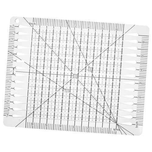 Anneome Patchwork Cutting Ruler Patchwork Template Acrylic Sewing Stencils for Crafts Painting Template Patchwork Ruler Fabric Cutting Ruler Knitting Gauge Ruler Plastic Supplies Stitching