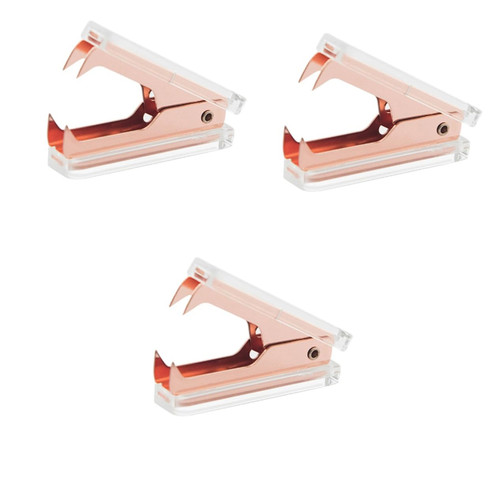 LALAFINA 3pcs Staple Lifter Fencing Staple Remover Staple Extractor Metal Staple Remover Flat Staple Remover Flat Wisking Tool School Staple Remover Heavy Duty Stapler Office Acrylic Cute