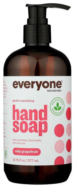 Everyone Gentle + Nourishing Ruby Grapefruit Scent Hand Soap, Plant Based,12.75 Fluid Ounce (Pack Of 1)