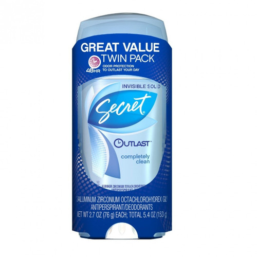 Secret Outlast Xtend Completely Clean Clear Gel Antiperspirant & Deodorant Twin Pack - 5.2oz
