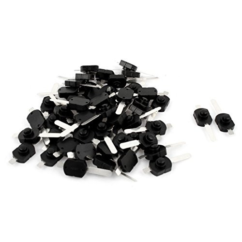 Uxcell 2 Pin Self Locking Pushbutton Tact Tactile Switches, 17 x 12 x 10mm