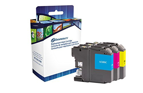 Dataproducts DPCLC205XXLCMY Remanufactured Cyan Magenta Yellow Super High Yield Multi-Pack Inkjet Cartridges for Brother LC205 Ink