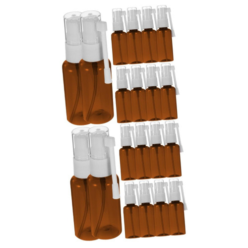 HEALLILY 20 Pcs Spray Bottle Nose Medcical Dispenser Moisturizing Nasal Spray Liquid Soap Empty Bottle Nasal Sprayer Container Nasal Spray Container The Pet Travel Perfume Bottle Thicken
