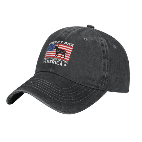 Donkey Pox The Disease Destroying America Men Women Adjustable Hat Fashionable Baseball Cap Vintage Washed Cotton Dad Hat One Size Donkey Pox The Disease Destroying America Men Women Adjustable Hat Fashionable Baseball Cap Vintage Washed Cotton Dad Hat One Size