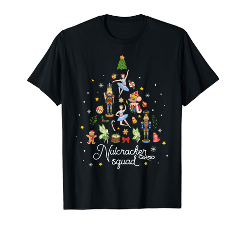 Christmas Nutcracker Squad Ballet Dance Women Kids Girls T-Shirt