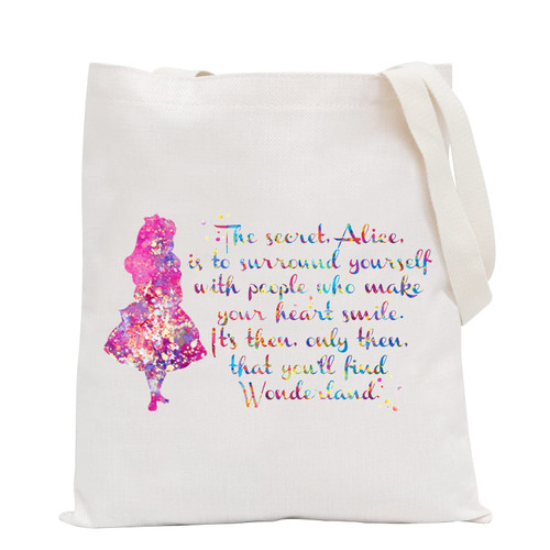 POFULL Alice Gift Fairy Tales Gift Alice Lover Gift For Friends Alice Merchandise Gift for Fans (The secret, Alice Tote Bag) POFULL Alice Gift Fairy Tales Gift Alice Lover Gift For Friends Alice Merchandise Gift for Fans (The secret, Alice Tote Bag)