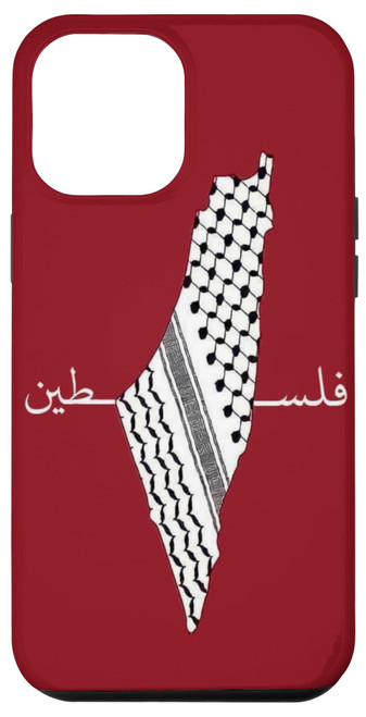 iPhone 13 Pro Max Keffiyeh Arab Scarf Shemagh Palestine Map Palestinians Map Case