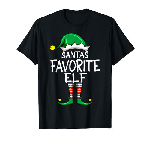 Santa's Favorite Elf Funny Christmas Pajama Santa Claus Men T-Shirt Santa's Favorite Elf Funny Christmas Pajama Santa Claus Men T-Shirt
