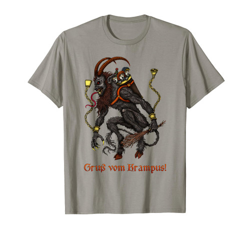 Krampus Dark Christmas Merry Krampus Holiday Horror T-Shirt