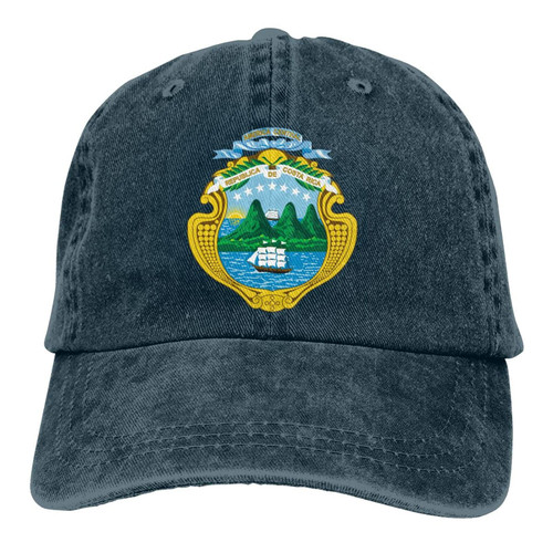 GANghaONshoP Costa Rica Flag Baseball Cap Mens and Womens Tough Breathable Trucker Hat Navy