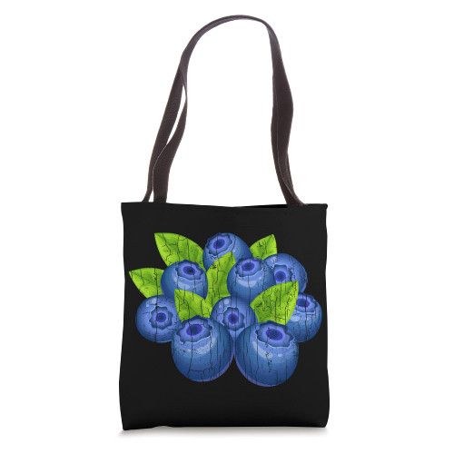 Blueberry Fruit Funny Berry Lover Eater Graphic Tote Bag