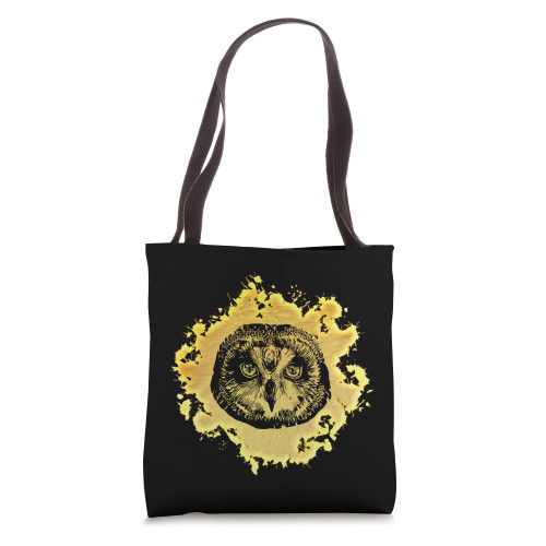 Owl Bird of Prey Motif Beak Claws Animal colorful Birds Owls Tote Bag