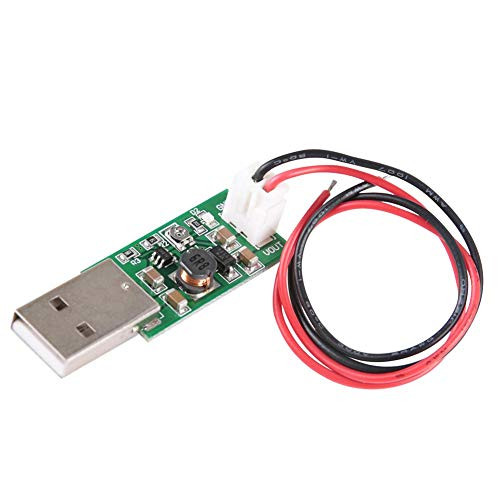Boost Converter Module, Keenso USB Mini Adjustable Output Voltage Step-up Board DC-DC 5V to 6V 9V 12V 15V 7W