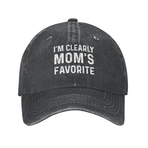 I'm Clearly Mom'S Favorite Hat for Women Dad Hat Vintage Hat Black