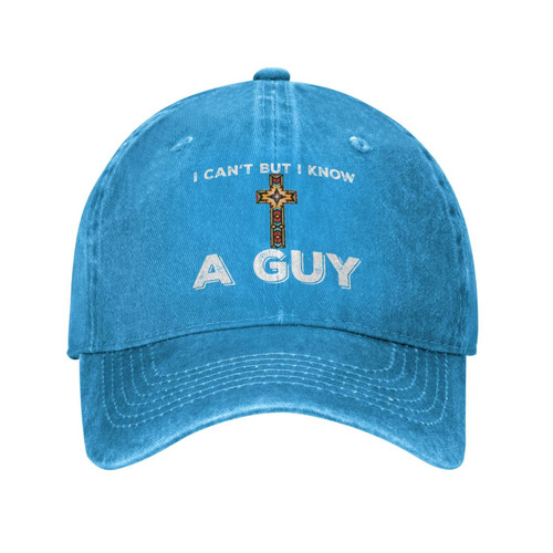I Can't But Know an Guy Hat for Women Dad Hat with Design Caps Blue