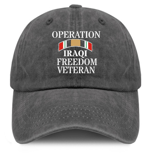 Operation Iraqi Freedom Dad Hat Classic Fashion War Veteran Baseball Cap Men Cotton Camping Hat Operation Iraqi Freedom Dad Hat Classic Fashion War Veteran Baseball Cap Men Cotton Camping Hat