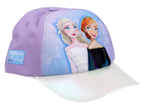 Disney Little Girl's Frozen Elsa & Anna 3D POP Baseball Cap, Purple, Age 4-7 Disney Little Girl's Frozen Elsa & Anna 3D POP Baseball Cap, Purple, Age 4-7