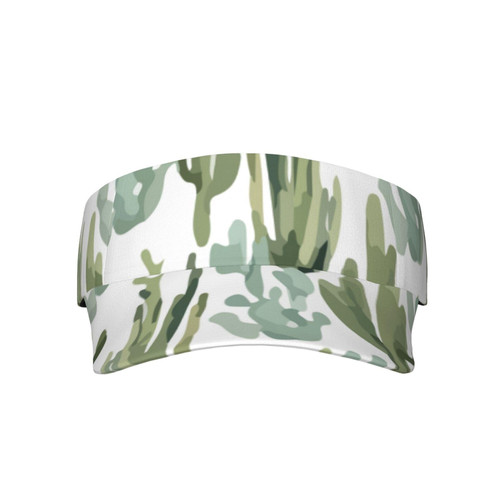 Sport Sun Visor Hats Desert-Cactus-Arizona Adjustable Empty Top Baseball Cap Cotton Ball Caps for Women and Men Black