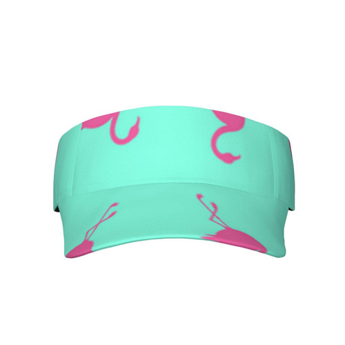 Sport Sun Visor Hats Cute-Summer-Pink-Flamingo Adjustable Empty Top Baseball Cap Cotton Ball Caps for Women and Men