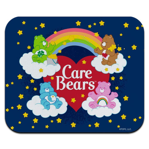 Care Bears Classic Logo Group Low Profile Thin Rubber Mouse Pad Mousepad