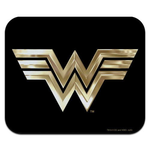Wonder Woman 1984 Golden Logo Low Profile Thin Mouse Pad Mousepad