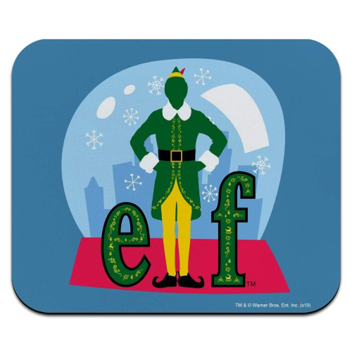 Elf Snow Globed Low Profile Thin Mouse Pad Mousepad