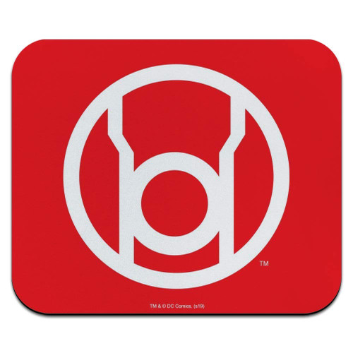 Green Lantern Blackest Night Red Lantern Logo Low Profile Thin Mouse Pad Mousepad