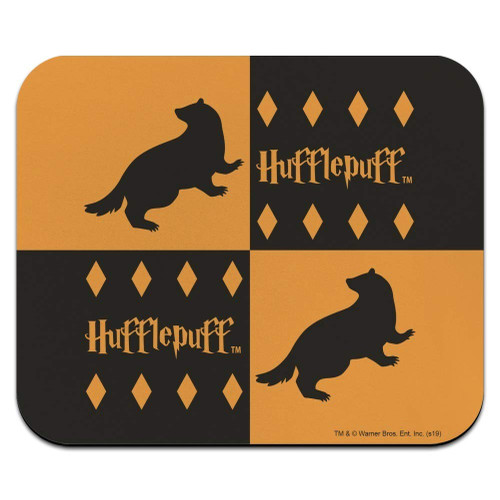 Harry Potter Hufflepuff Pattern Low Profile Thin Mouse Pad Mousepad