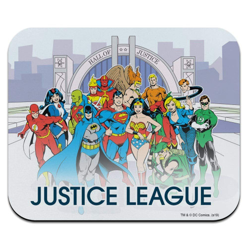 Justice League Hall of Justice Low Profile Thin Mouse Pad Mousepad
