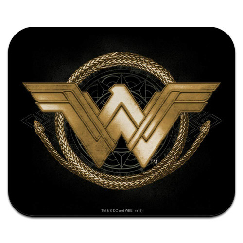 Wonder Woman Movie Golden Lasso Logo Low Profile Thin Rubber Mouse Pad Mousepad