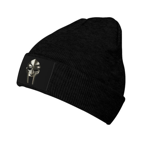 QANCOSI MF Rapper Doom Knit Hat Beanie Cap Fashion Knitted Hat for Men and Women Black QANCOSI MF Rapper Doom Knit Hat Beanie Cap Fashion Knitted Hat for Men and Women Black